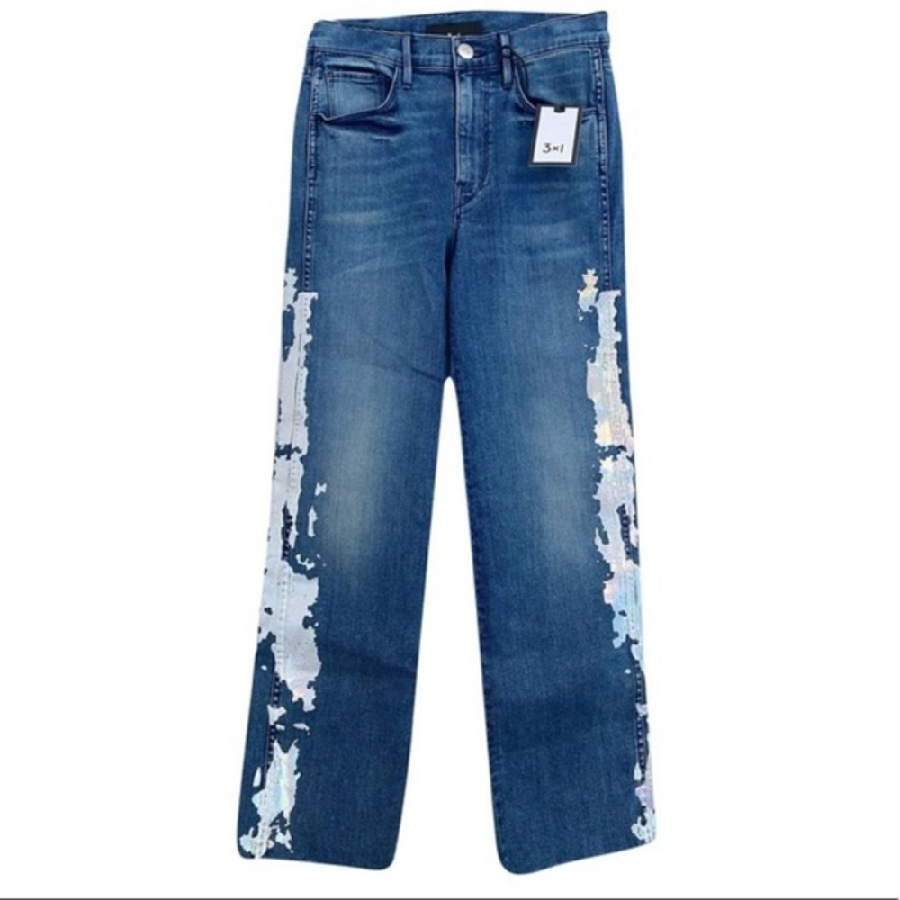NWT 3X1 Blue Straight Leg Jeans Sz 26